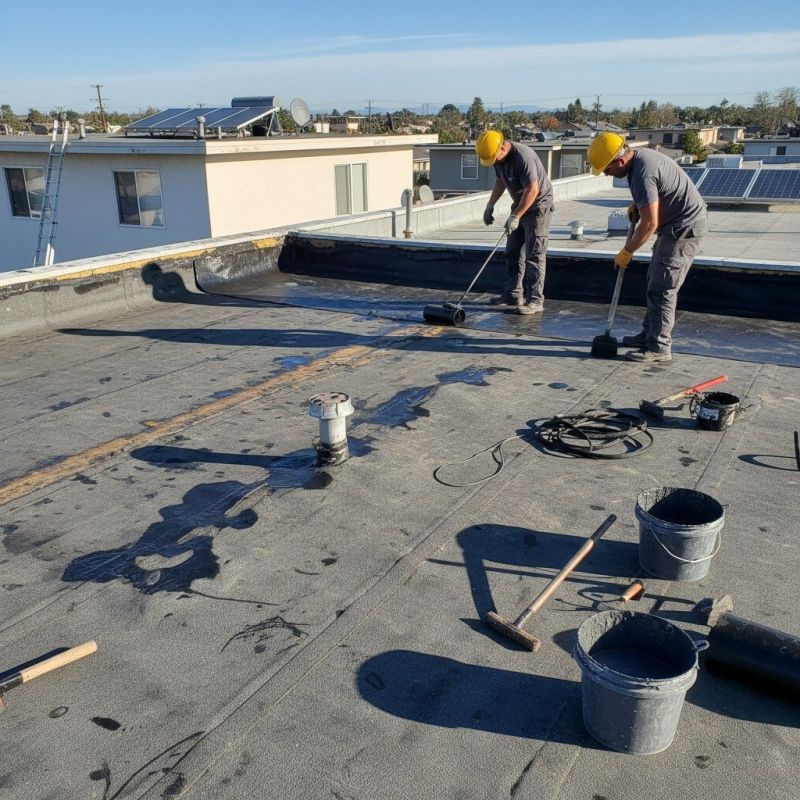 Gravel Roof Repair detail